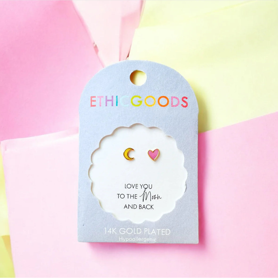 Classic Gold Kids Earrings: To the Moon and Back