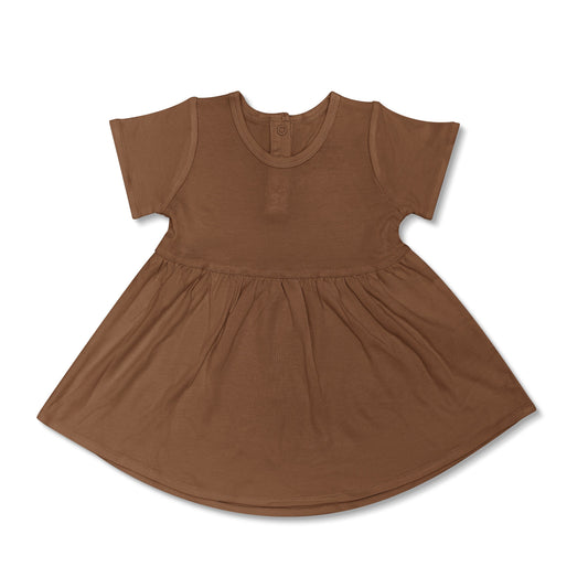 Organic Bamboo Blend Dress | Caramel