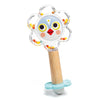 White Flower Baby Rattle