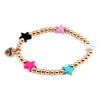 CHARM IT! Gold Multi Star Stretch Bracelet