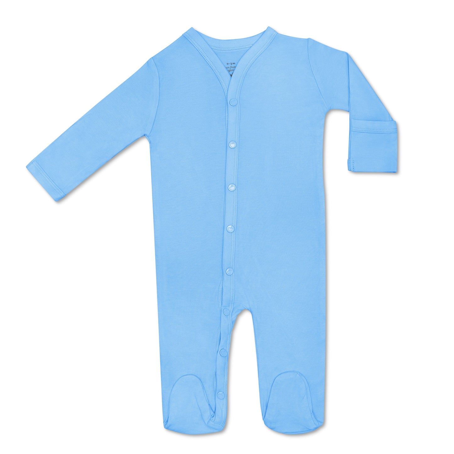 Organic Bamboo Blend Footie | Baby Blue