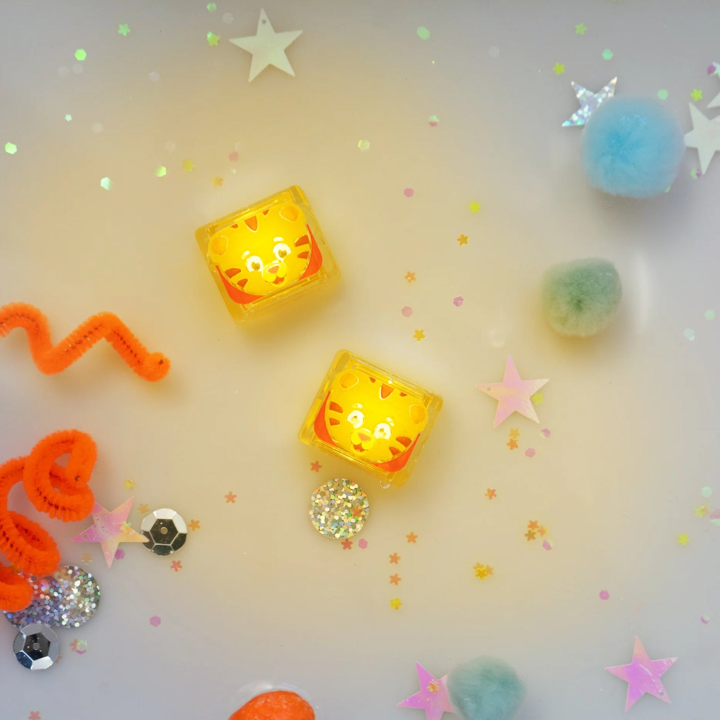 Daniel Tiger Light Up Cubes | 4 Pack | Glo Pals