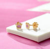 Classic Gold Kids Earrings: Princess Crowns