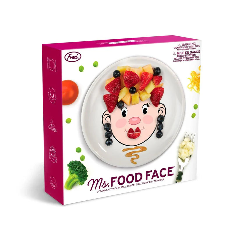 Fred Ms Food Face Dinner Plate