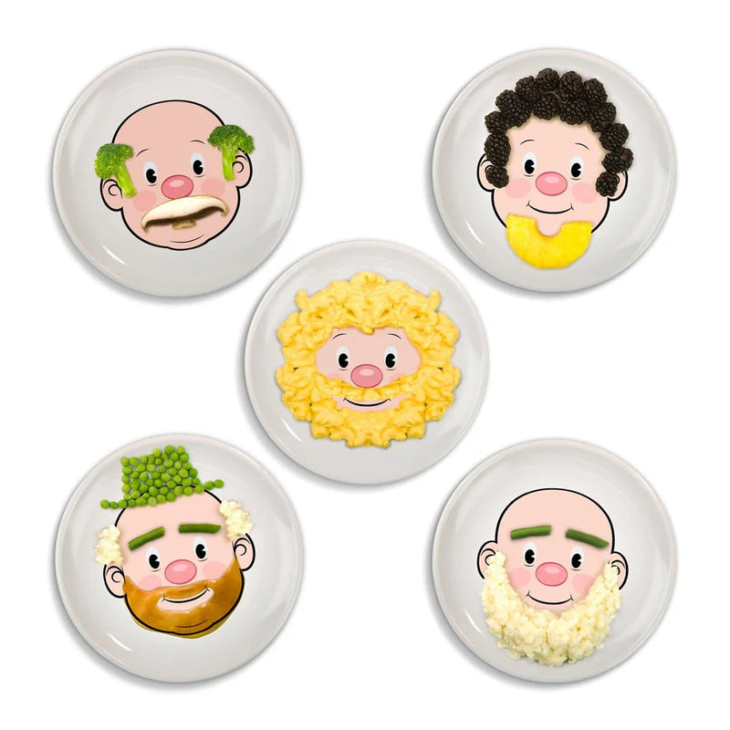 Fred Food Face Dinner Plate