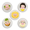 Fred Food Face Dinner Plate