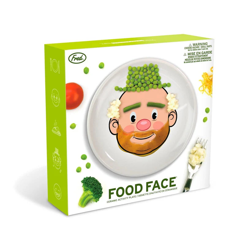 Fred Food Face Dinner Plate