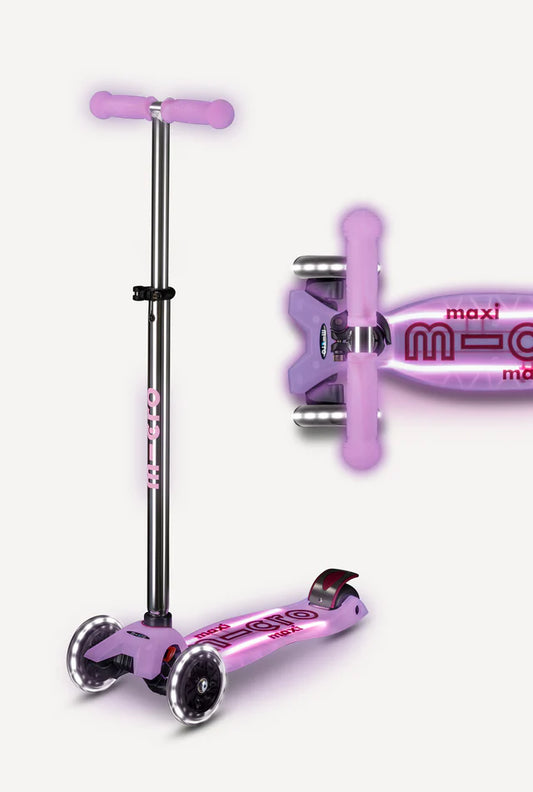 Micro Maxi Glow Plus LED Scooter | Luminous Purple