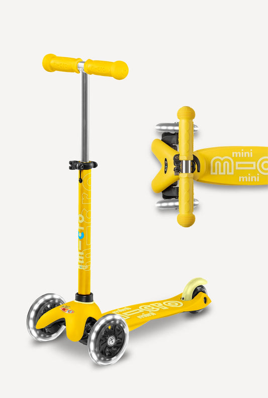 Micro Mini LED Scooter | Yellow