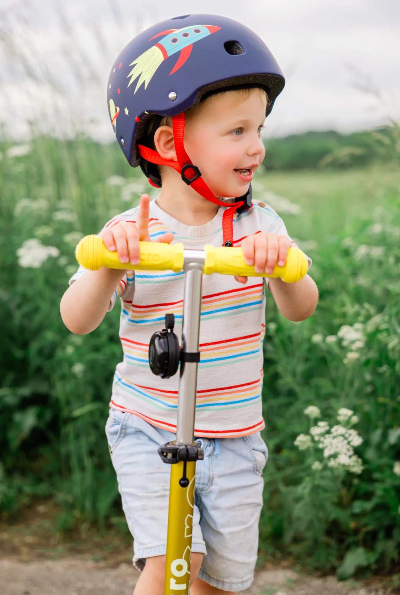 Micro Mini LED Scooter | Yellow