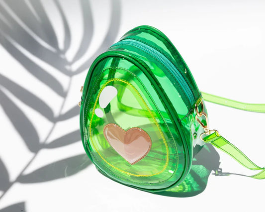 Jelly Avocado Heart Handbag