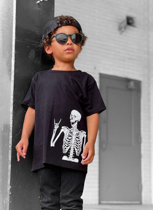 rocker skeleton tee