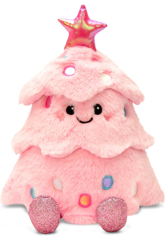 GLITTER PINK CHRISTMAS TREE PLUSH