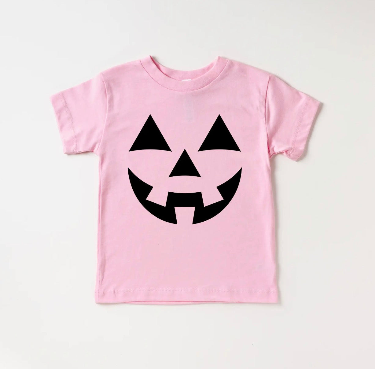 girly pink jack o lantern tee