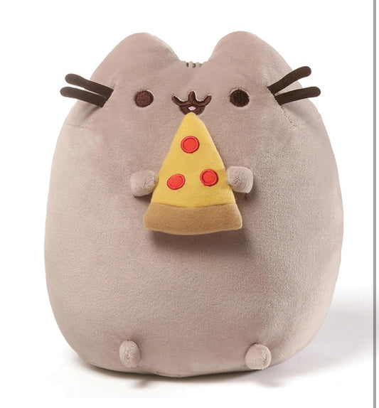 Rex the Pusheen Cat with Pizza