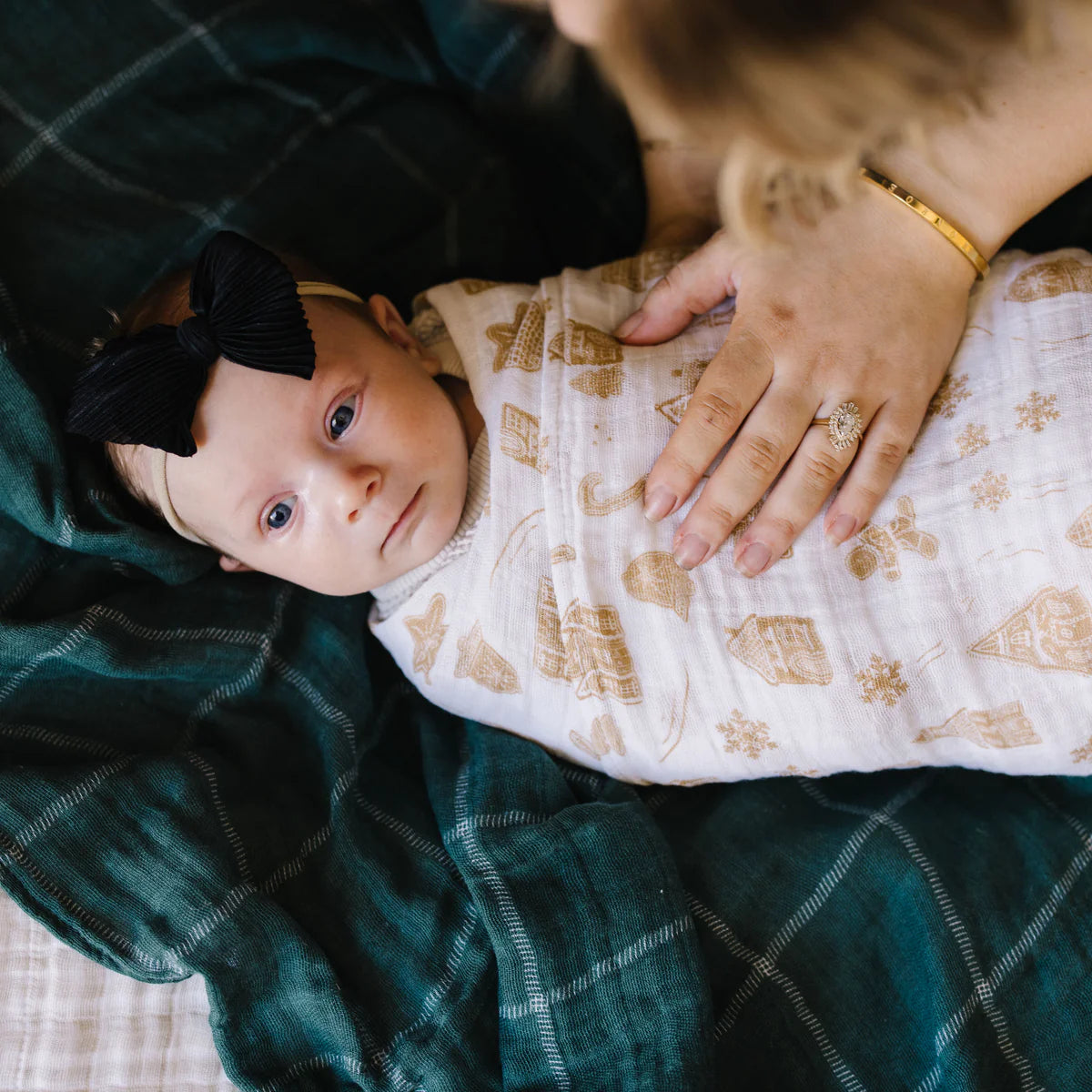 Gingerbread Village | Cotton Muslin Swaddle