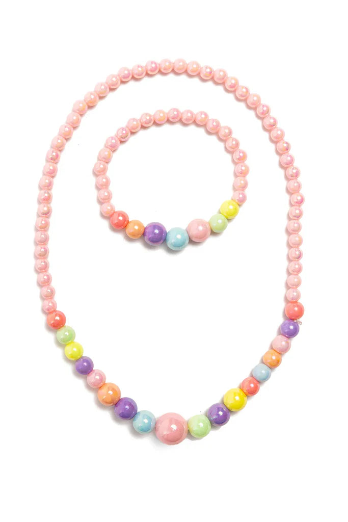 Pearly Pastel Necklace and Bracelet