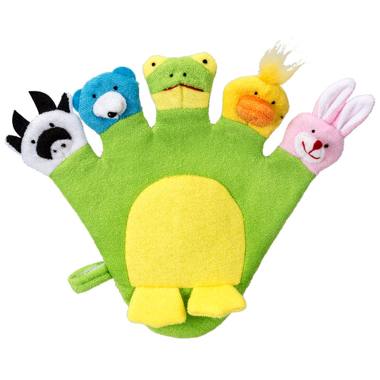 Wash Glove - Multi Animal Head