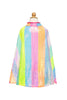 Rainbow Stripe Sequins Cape
