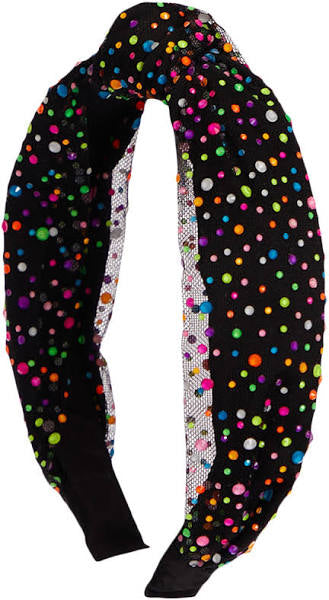 Jeweled Sprinkle Tulle Knot Headband