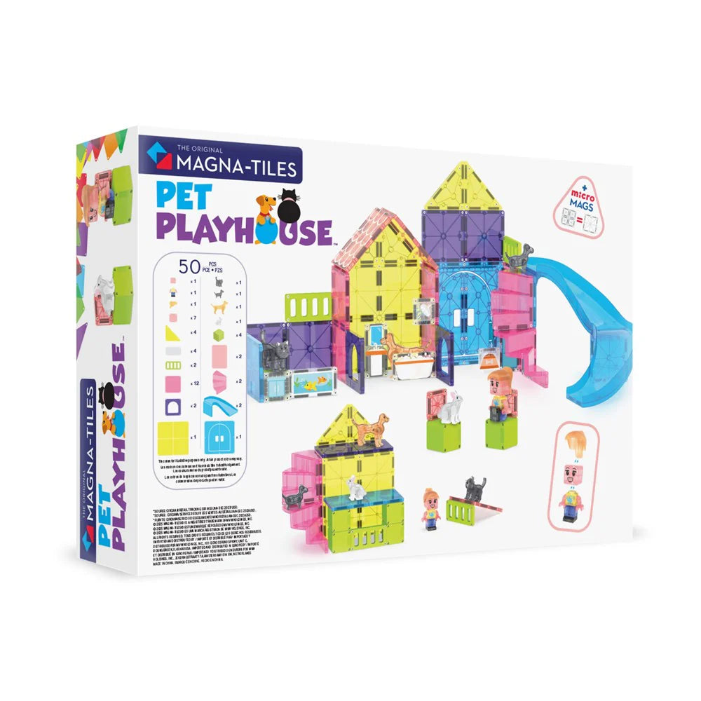 MAGNA-TILES | Pet Playhouse 50-pc set