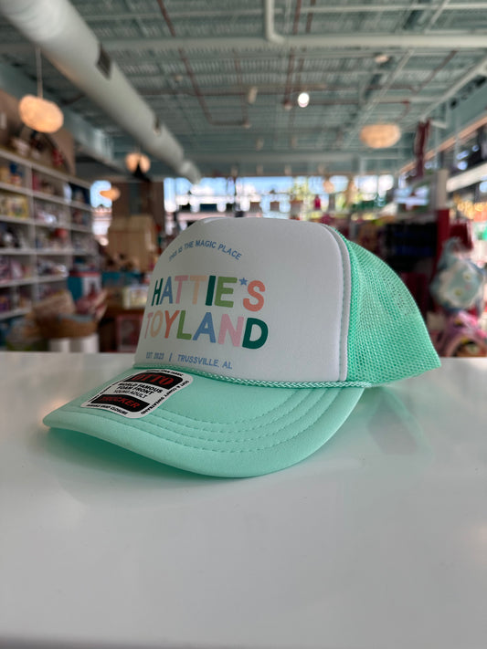 HT Spearmint/White Hat w Rainbow Logo