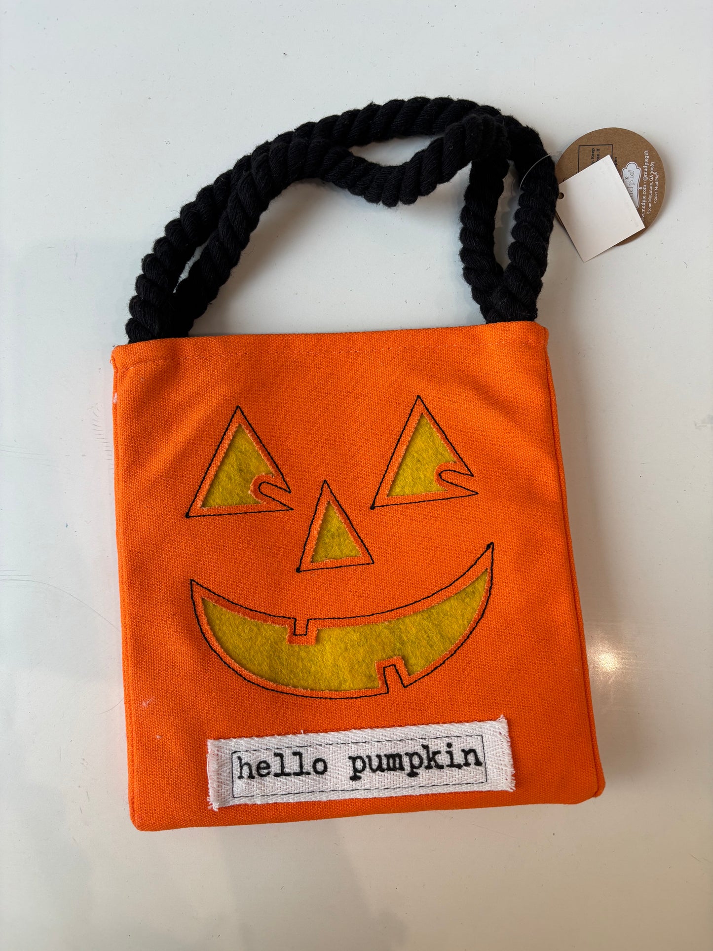 Light up Hello Pumpkin Trick or Treat Bag