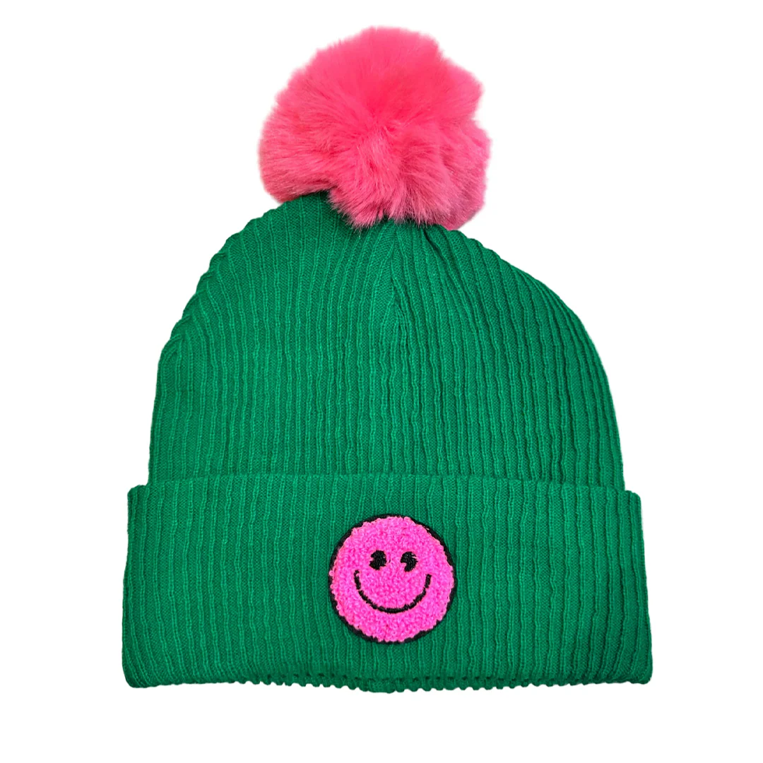 Happy Pom Beanie