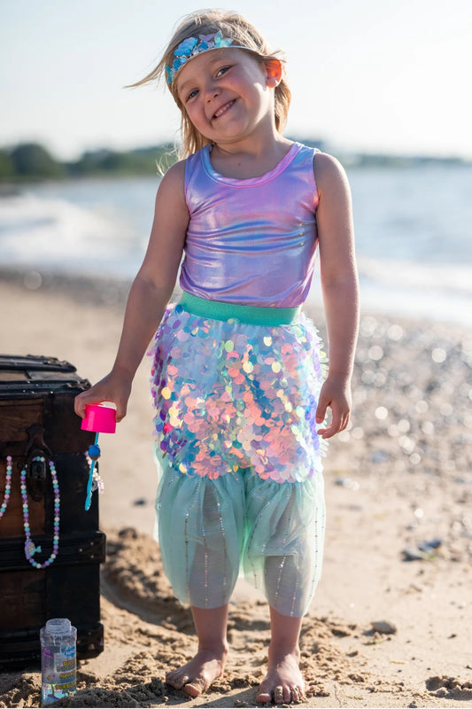 Bling Bling Mermaid Skirt & Hairclip Set | Mint
