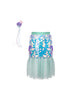 Bling Bling Mermaid Skirt & Hairclip Set | Mint