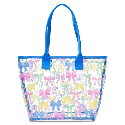 PRETTY BOWS CLEAR TOTE BAG