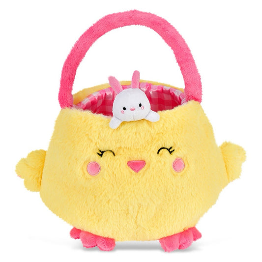 HOPPY CHICK BASKET PLUSH