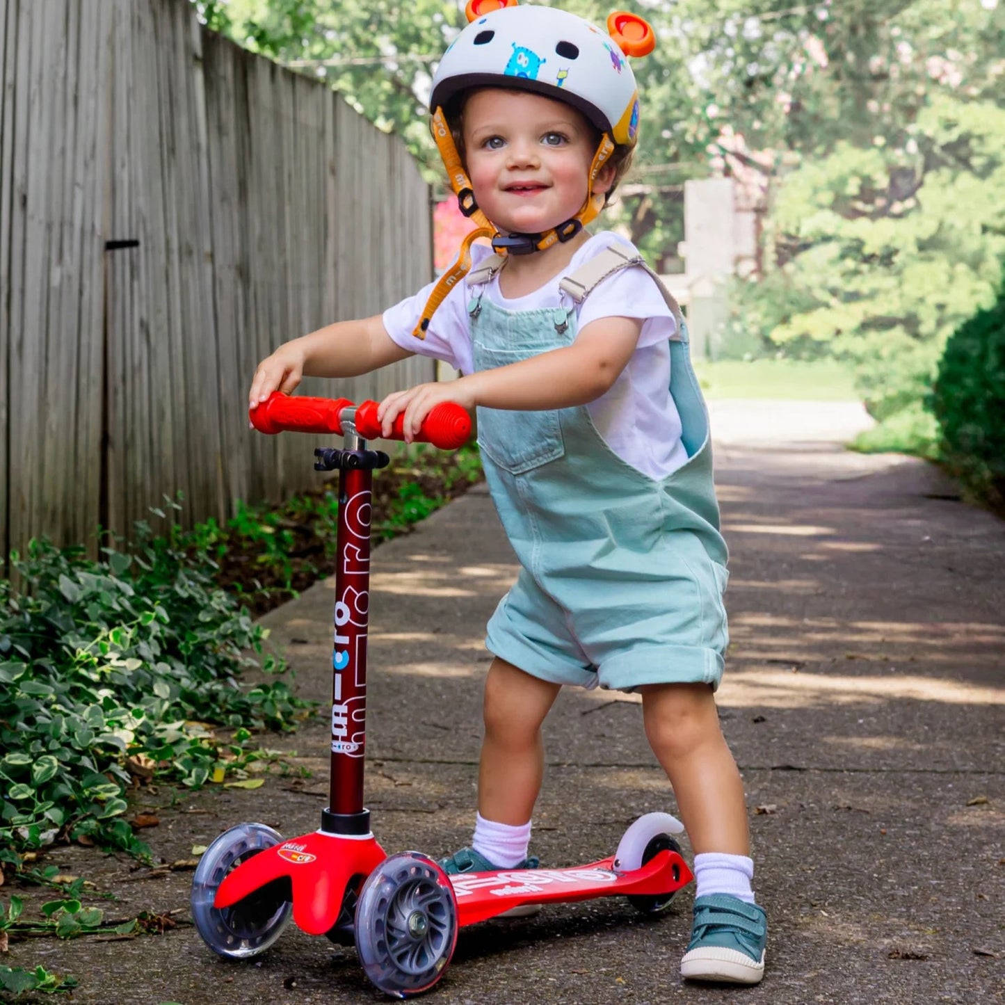 Micro Mini LED Scooter | Red