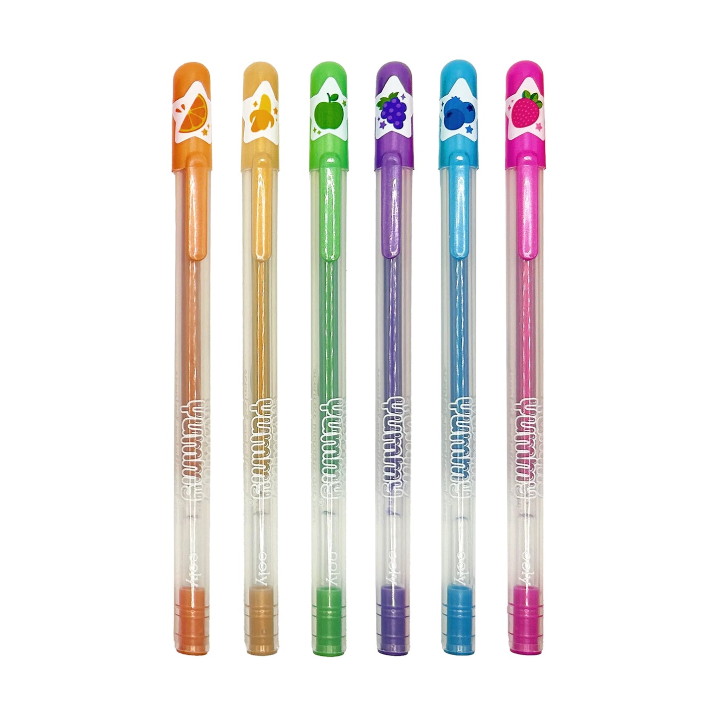 Yummy Yummy Scented Metallic Gel Pens - Neon (Set of 6)