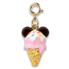 Gold Mickey Ice Cream Cone Charm