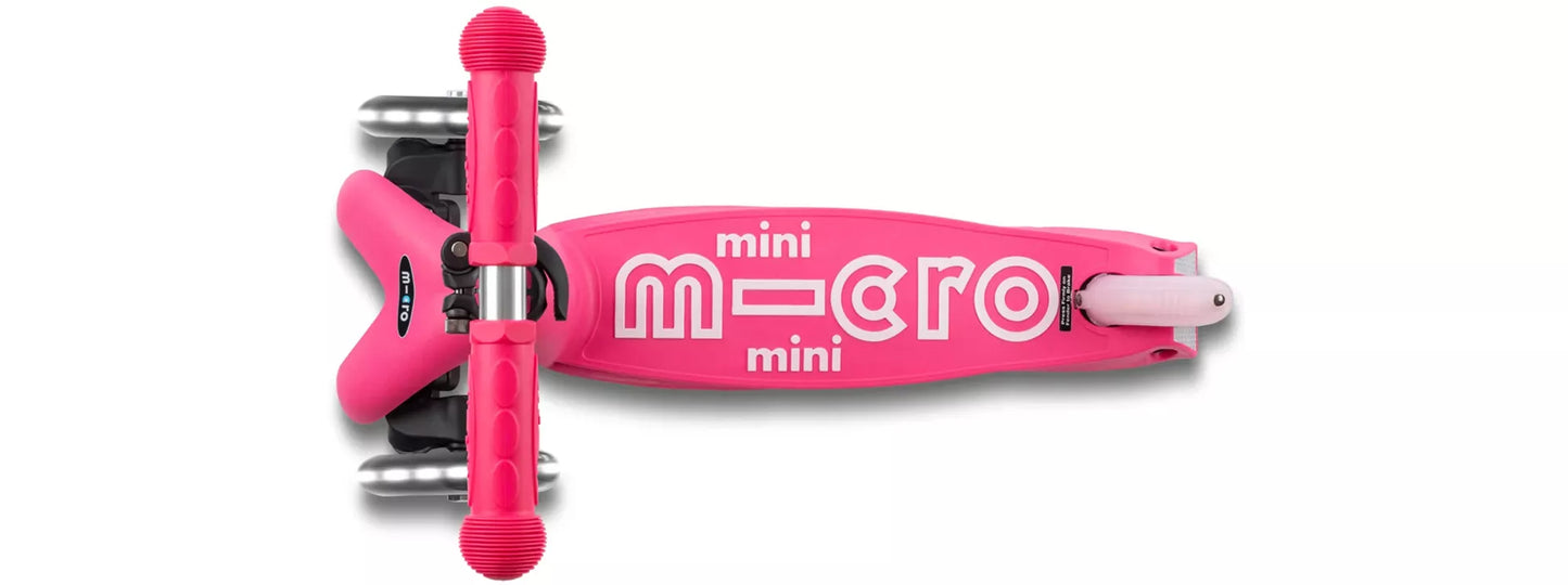 Micro Mini Glitter LED Scooter - Fairy Pink