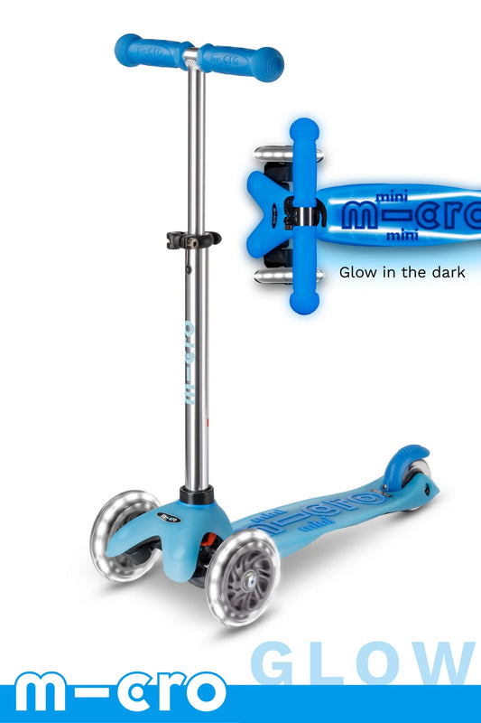 Micro Mini Glow Plus LED Scooter - Arctic Blue