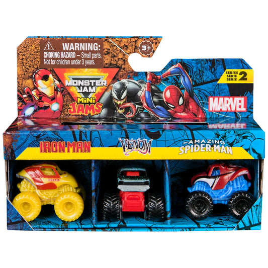 Monster Jam | Marvel Mini Monster Truck 3-Pack