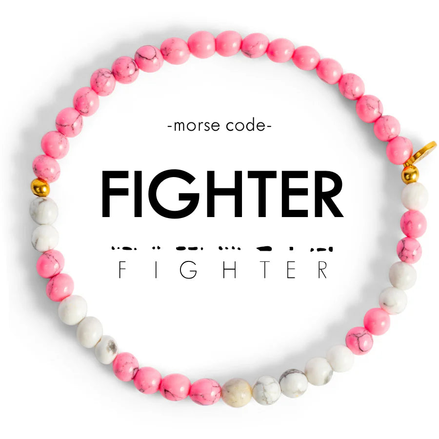 Morse Code Bracelet: Fighter