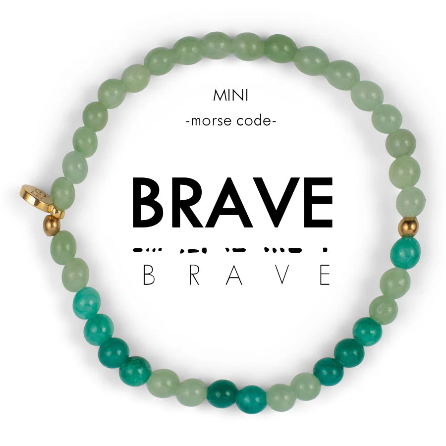 Morse Code Bracelet Mini: Brave