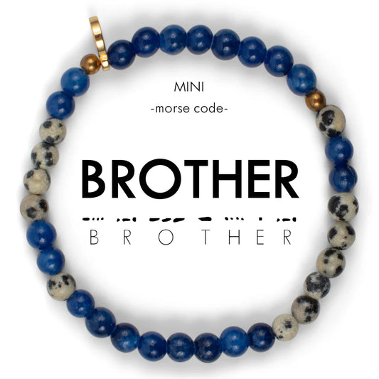 Mini: BROTHER | Royal Blue and Dalmation Jasper