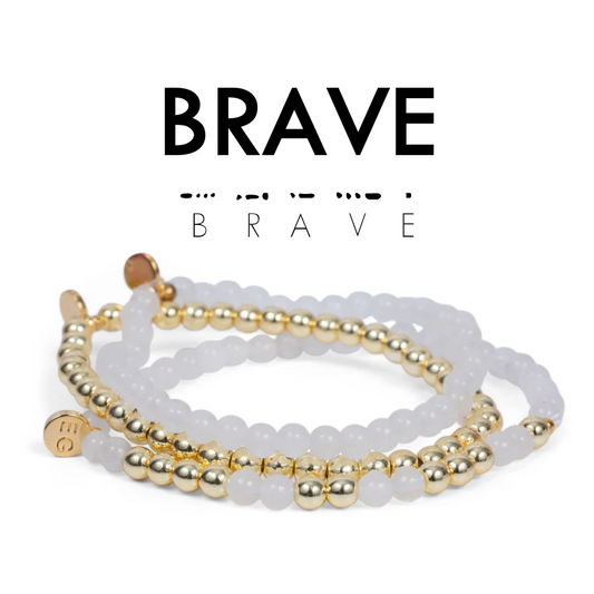 Morse Code Stacker Set: Brave