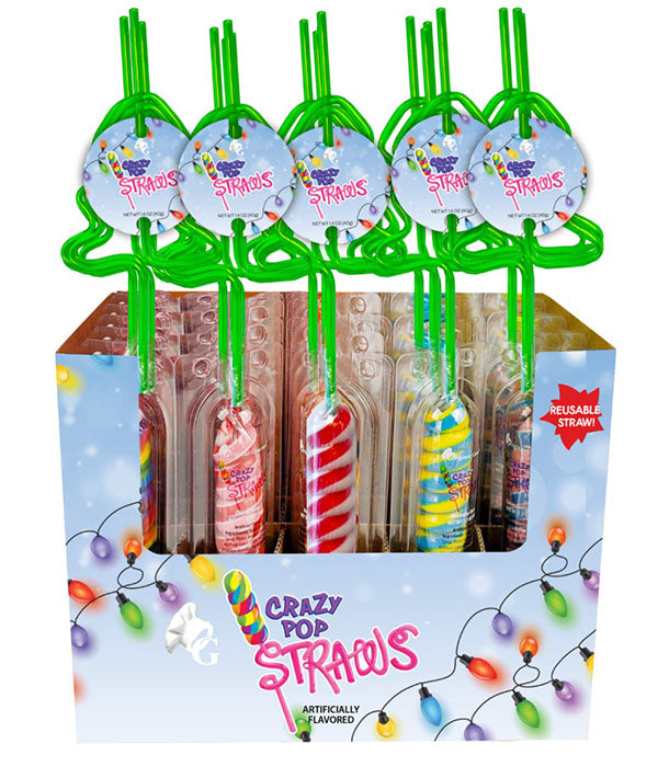 Holiday Pop Straws