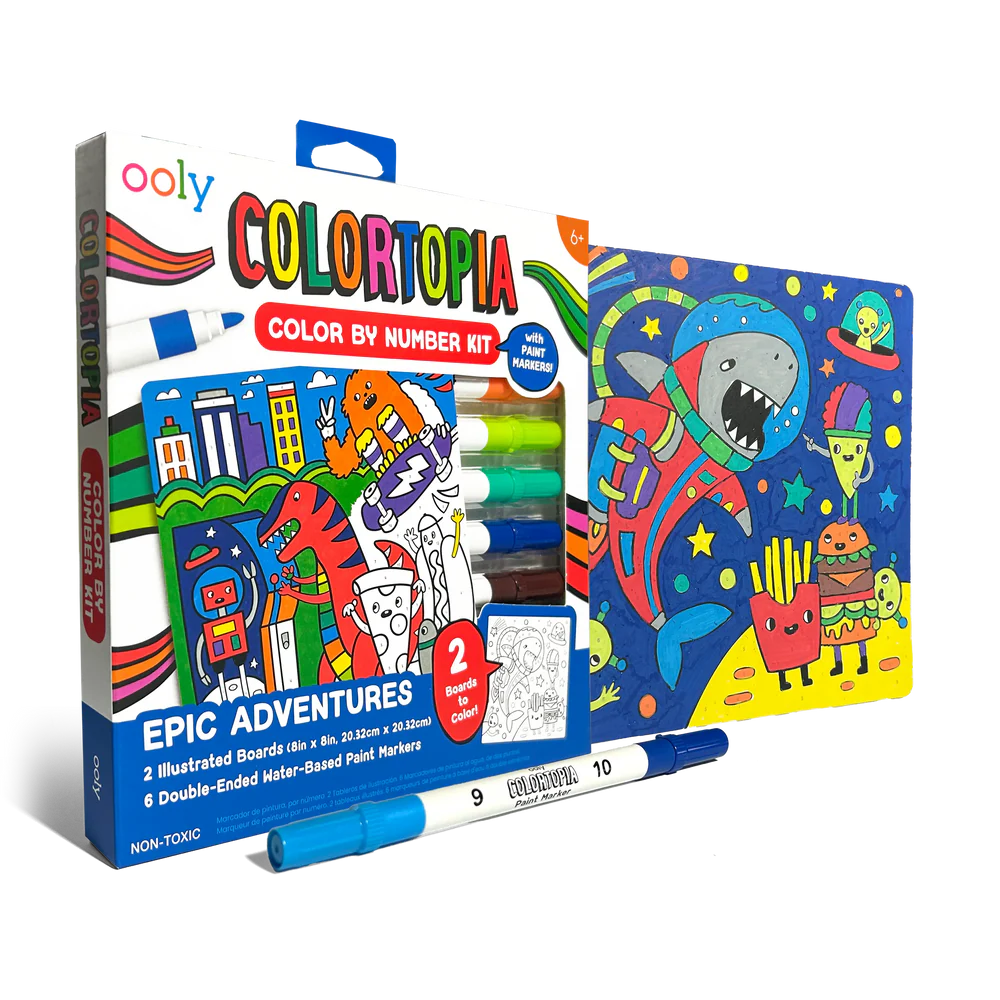Colortopia: Paint Marker by Number Kit | Epic Adventure
