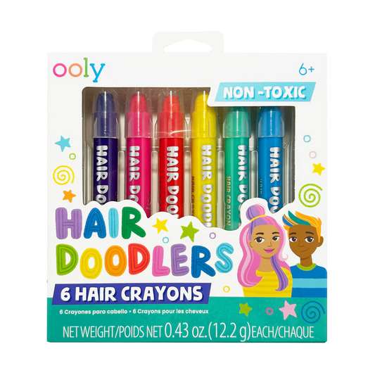 Hair Doodlers Hair Crayons - Set of 6 Colors