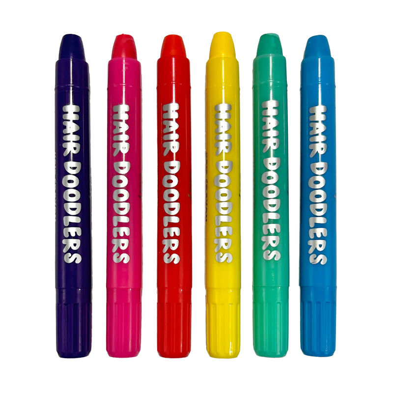 Hair Doodlers Hair Crayons - Set of 6 Colors