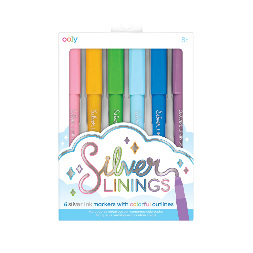 Silver Linings | Colorful Outline Markers