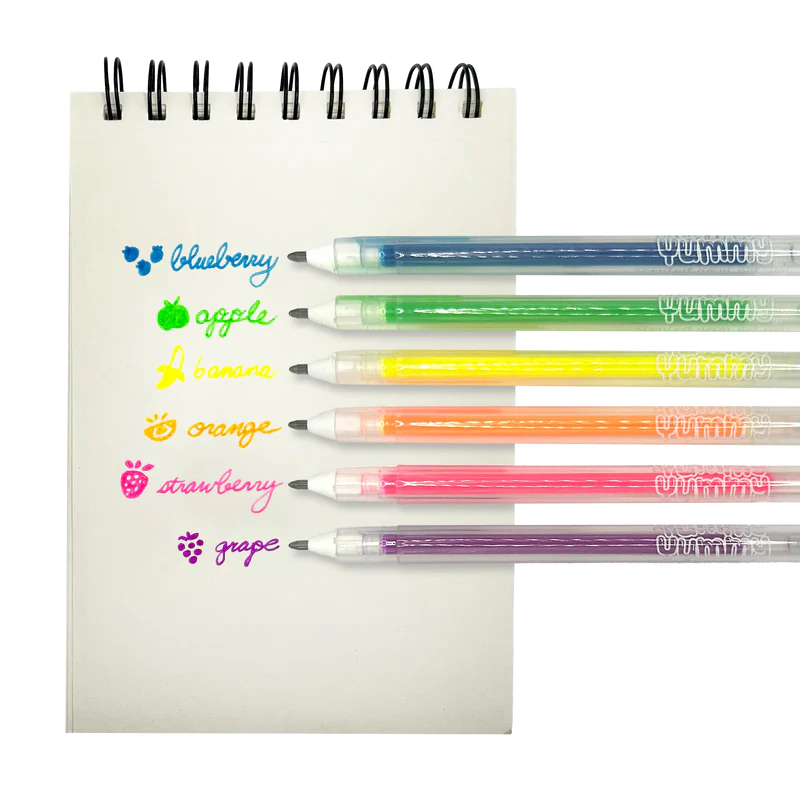 Yummy Yummy Scented Gel Pens - Neon (Set of 6)