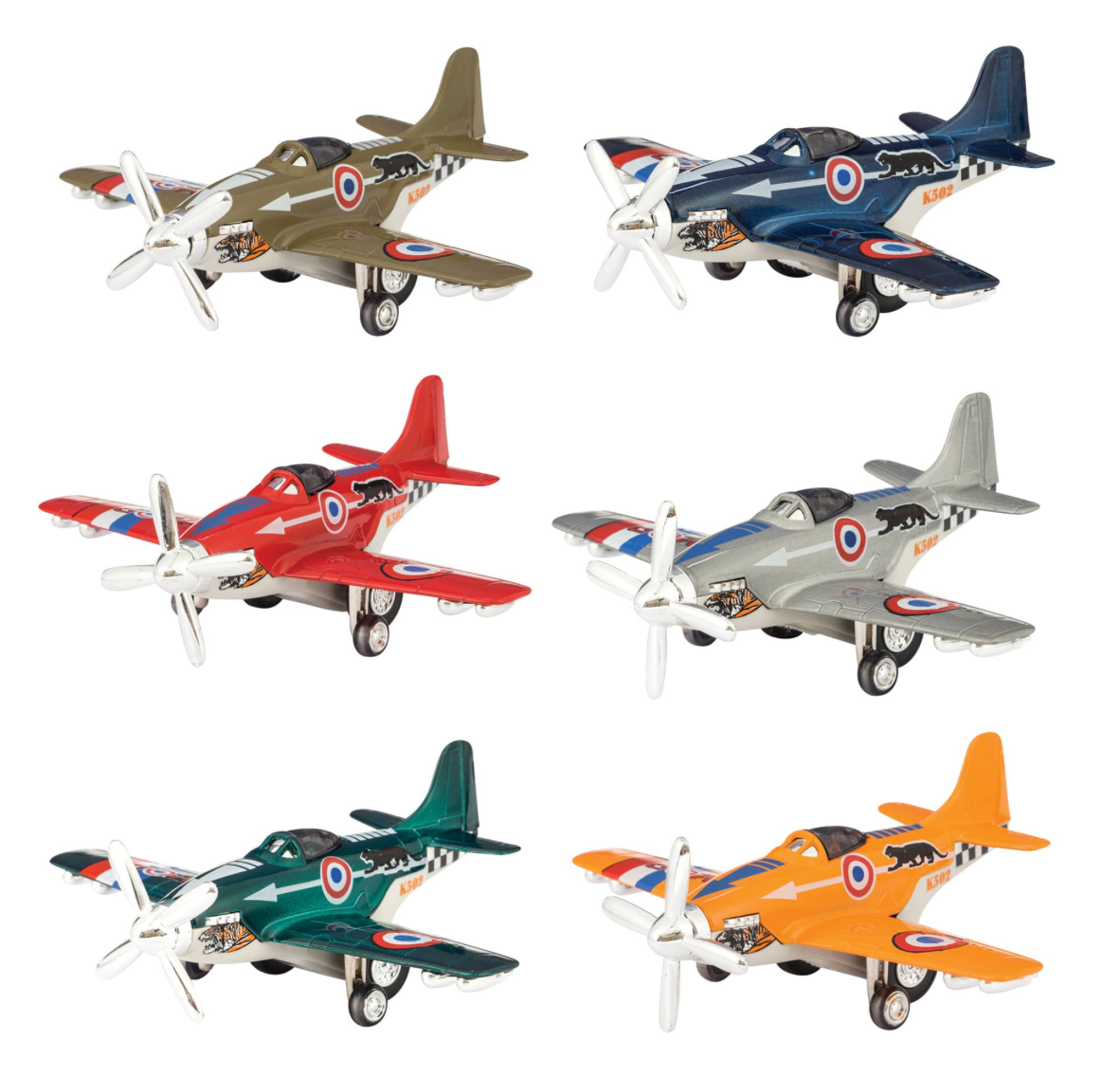 Diecast Vintage Military Fighter Jet | 5" length