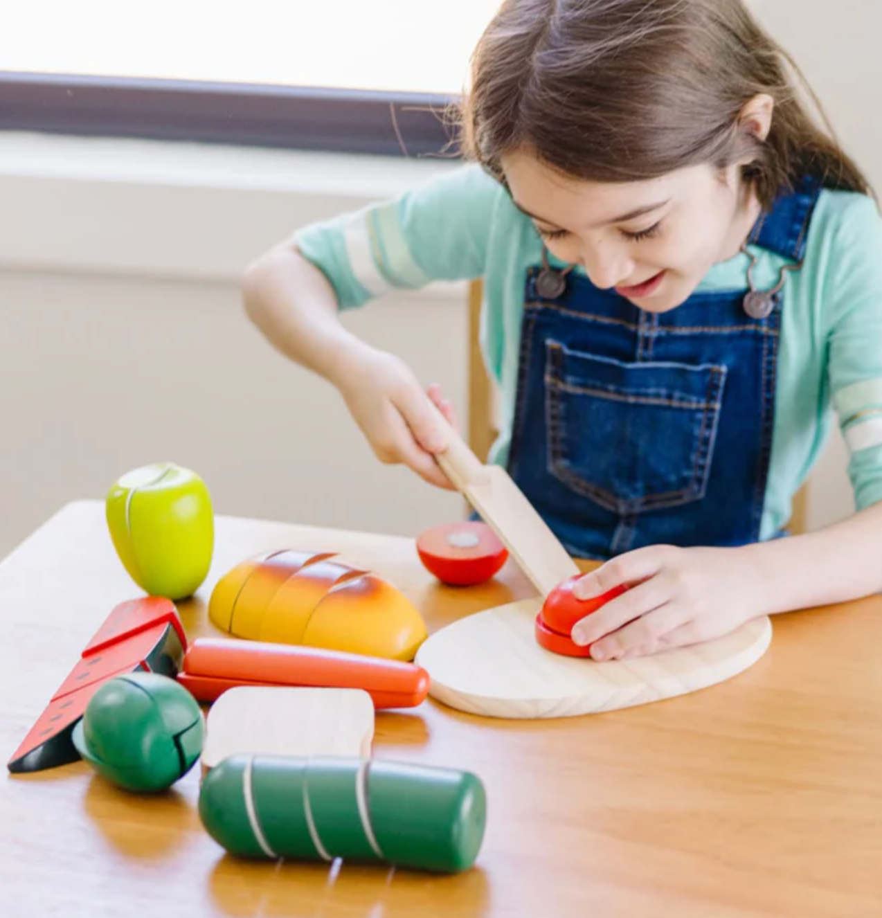 Wooden Cutting Food Playset